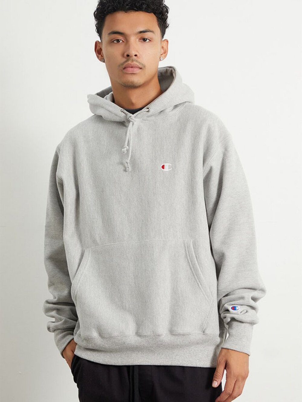 Champion Reverse Weave Hoodie Heather Gray XL